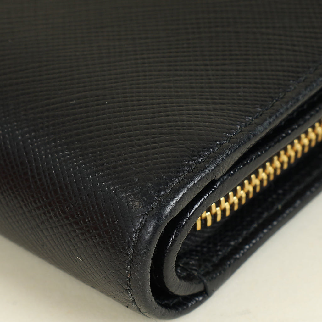 Prada Black French Wallet
