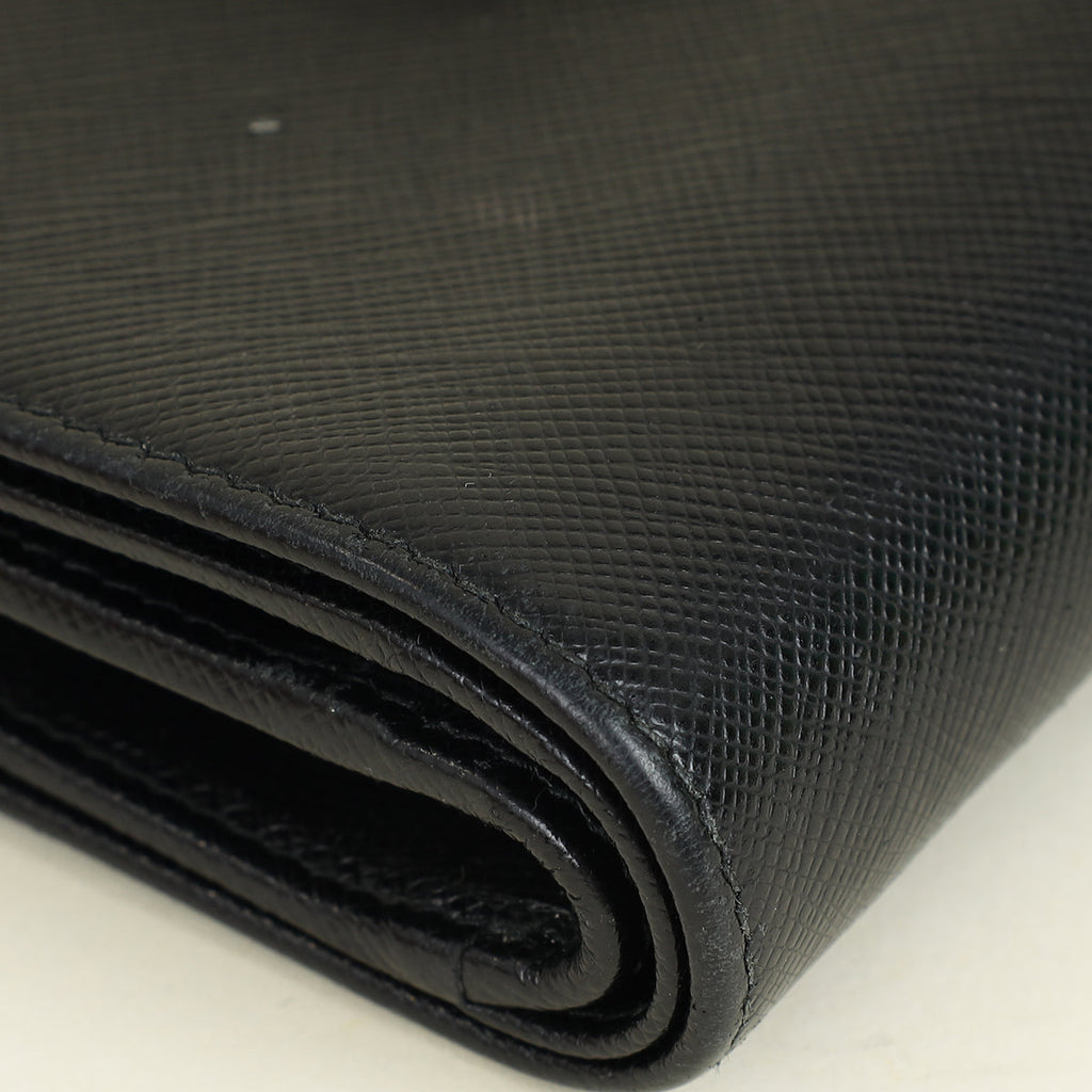 Prada Black French Wallet