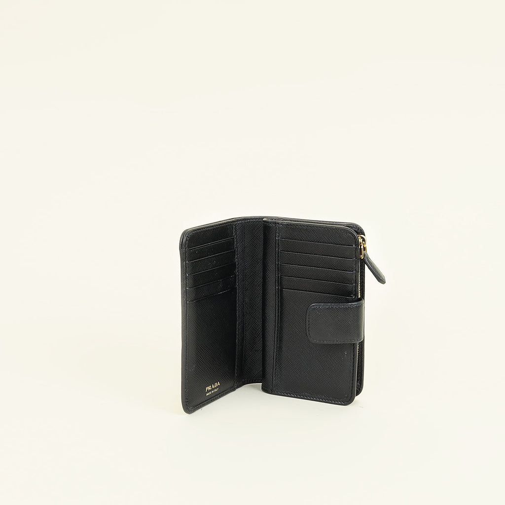Prada Black French Wallet