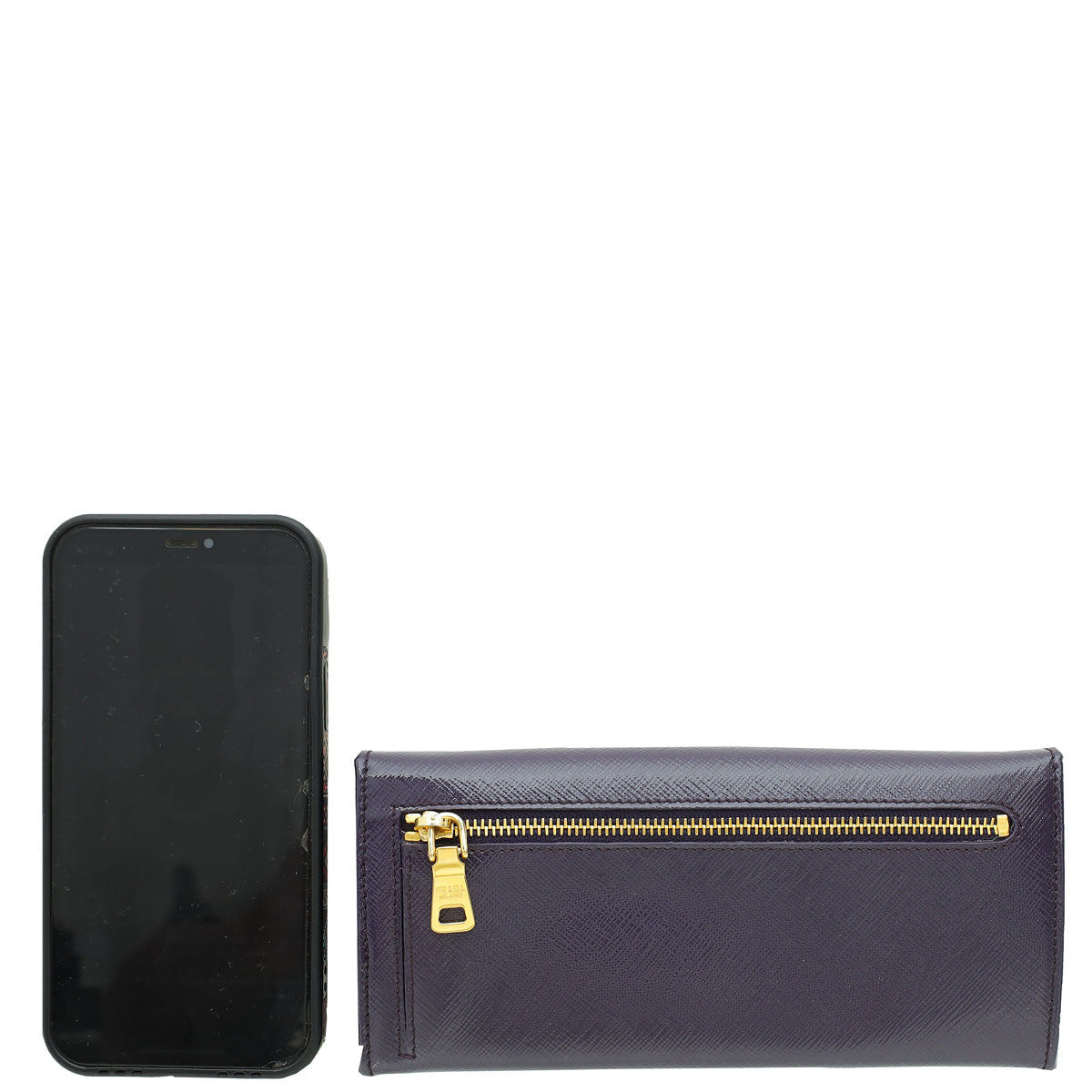 Prada Purple Lux Continental Wallet