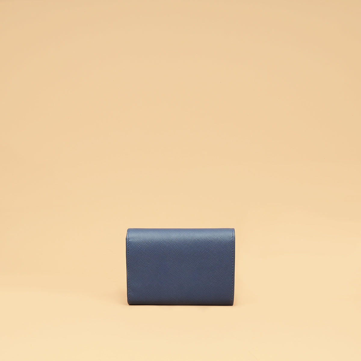 Prada Blue Trifold Small Wallet