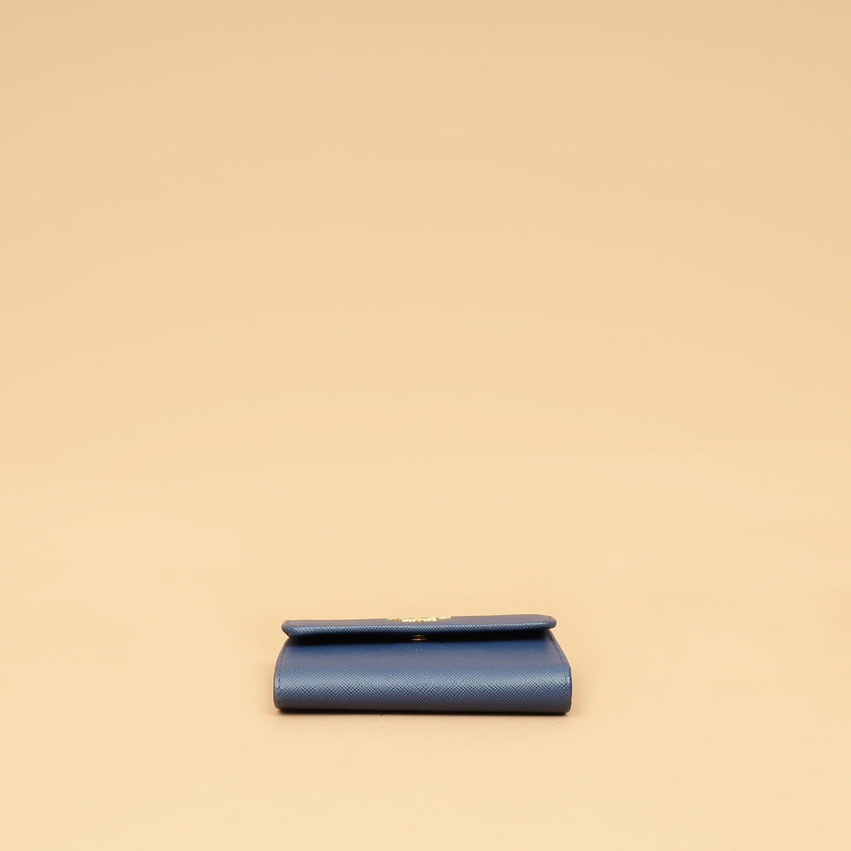 Prada Blue Trifold Small Wallet