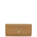 Prada Caramel Lux Large Continental Wallet