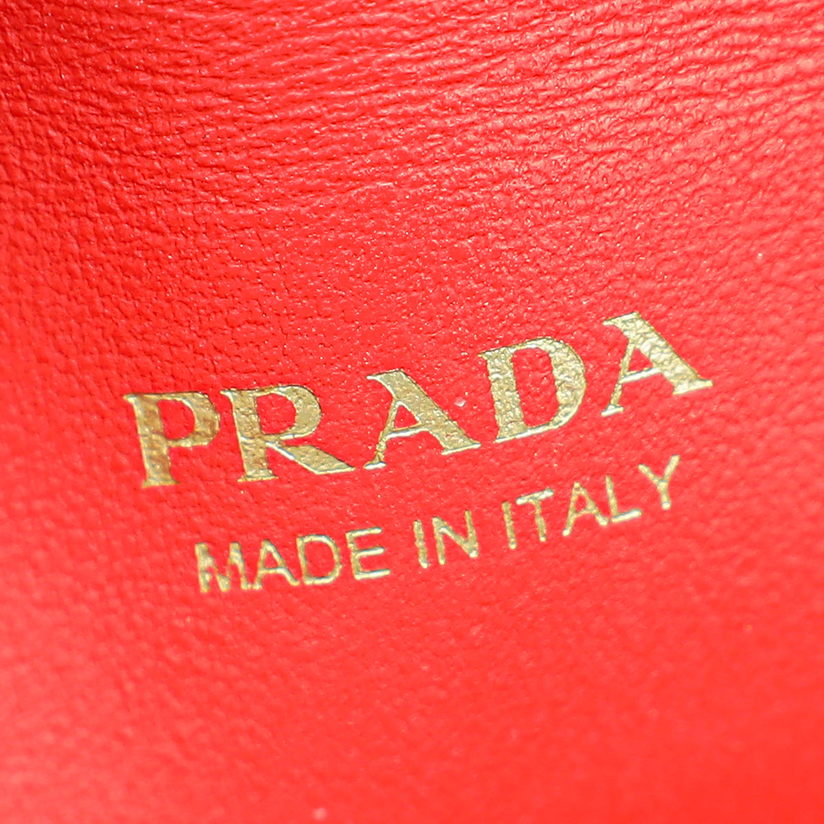 Prada Red Logo Vitello Move Envelope Slim Wallet