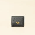 Prada Black Vitello Move Small Wallet