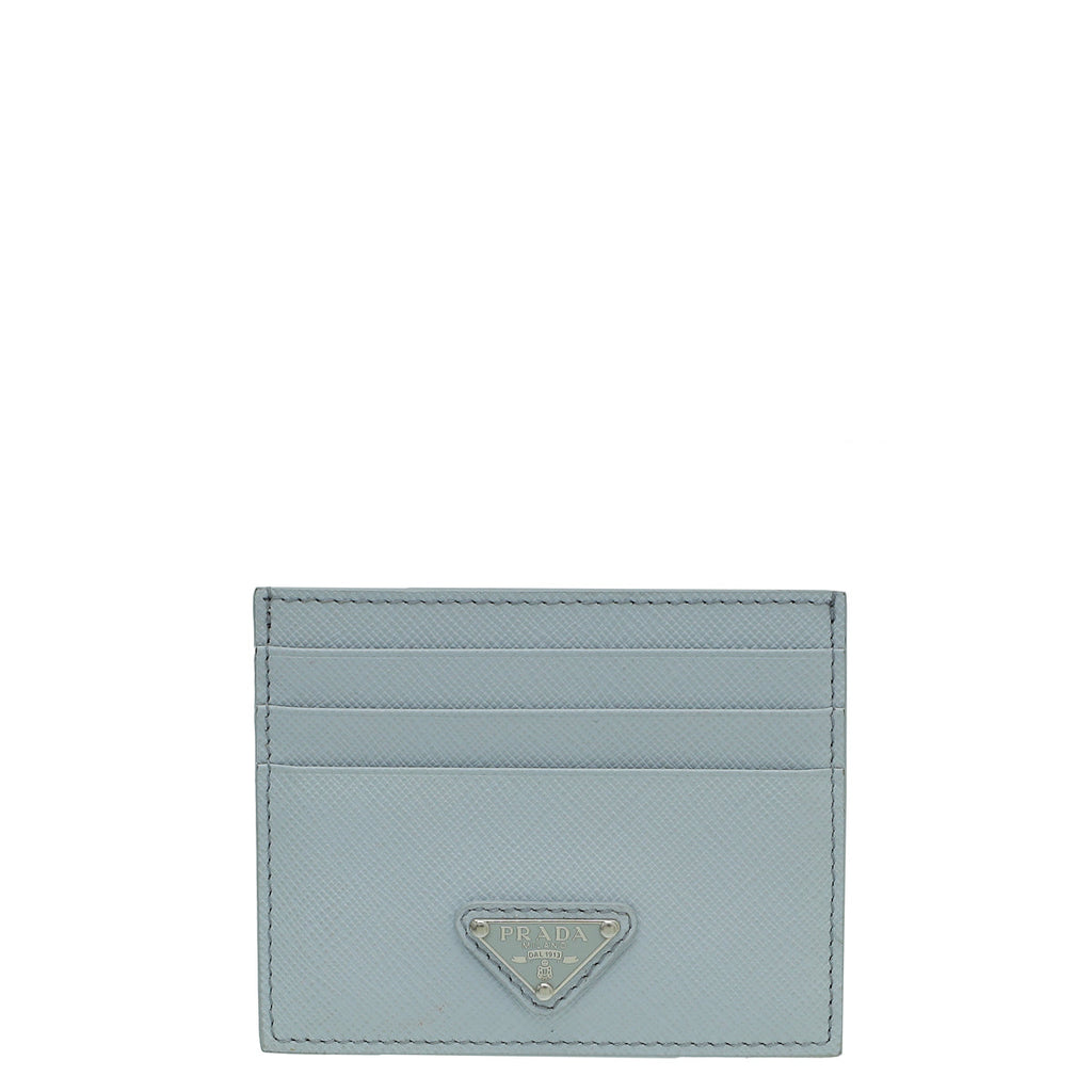 Prada Grey Lilac Card Holder