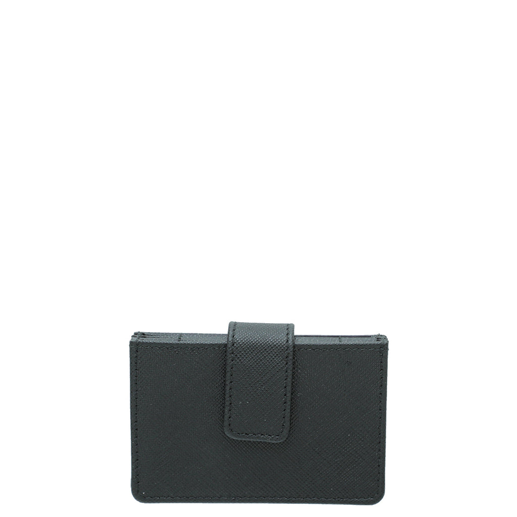 Prada Black 5 Gusset Card Holder