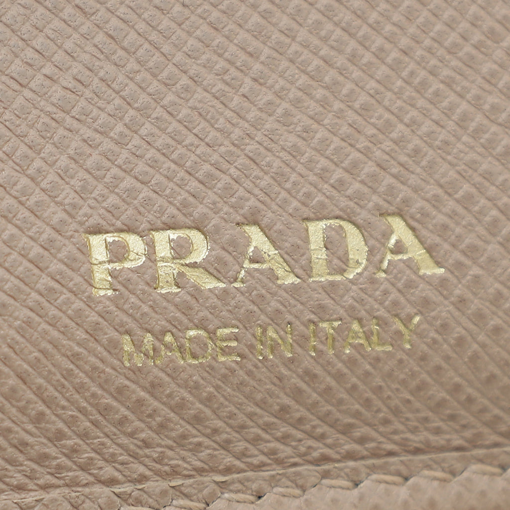 Prada Light Pink French Wallet