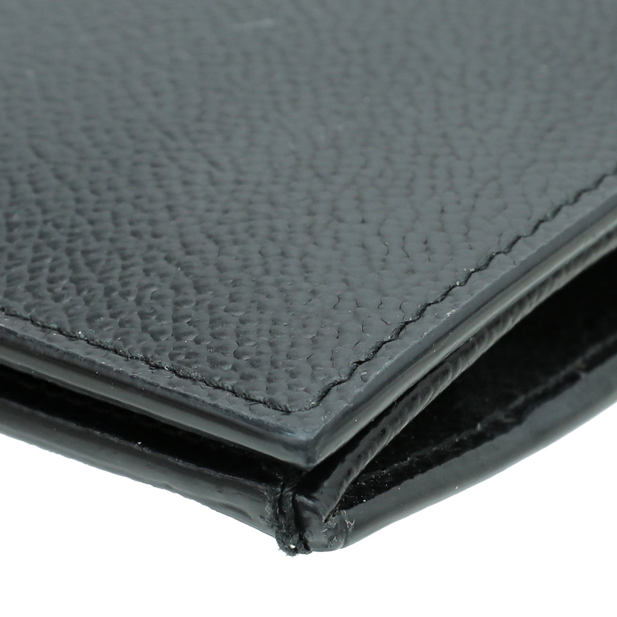 Prada Black Vitello Micro Grain Long Wallet