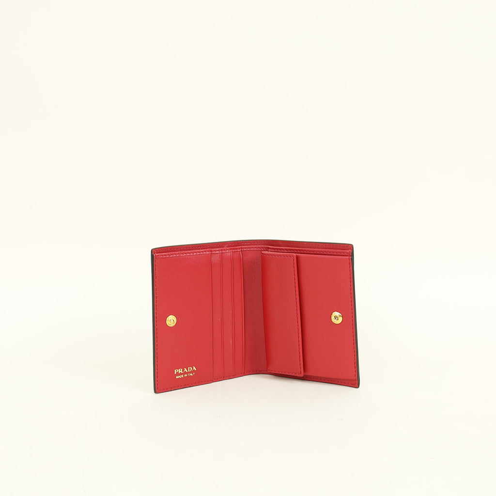 Prada Black Bifold Small Wallet