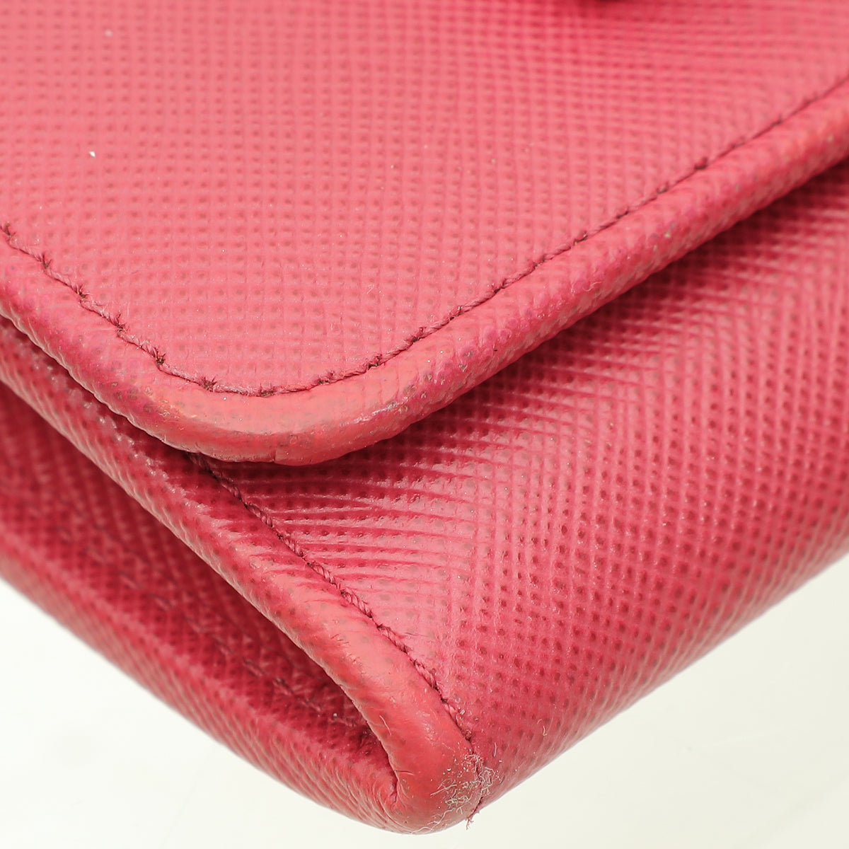 Prada Pink Lux Bow Continental Wallet