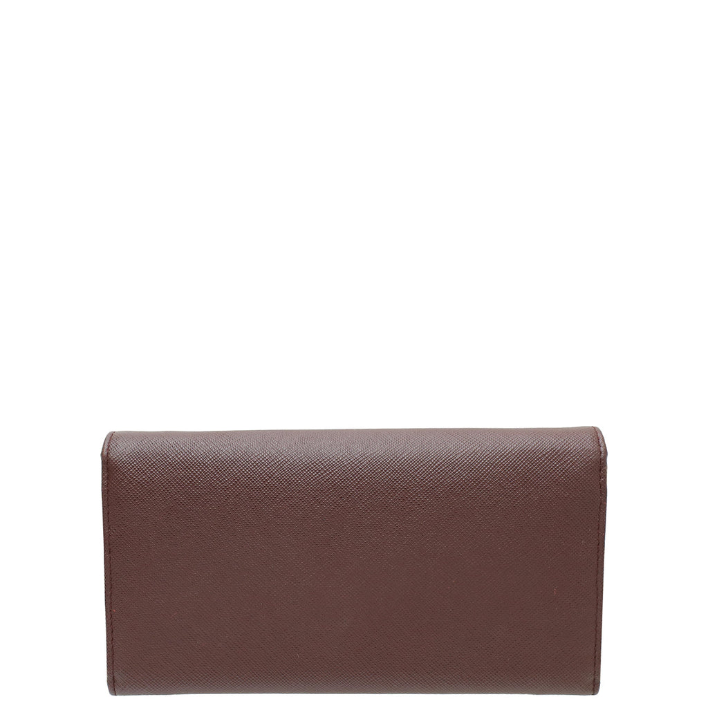 Prada Granato Metal Wallet On Chain