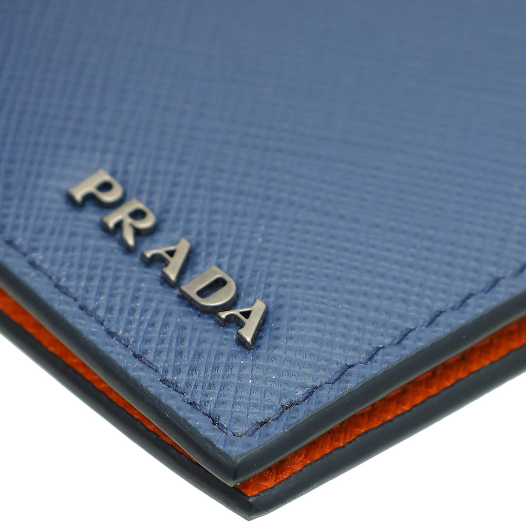 Prada Bicolor Bifold Mens Wallet