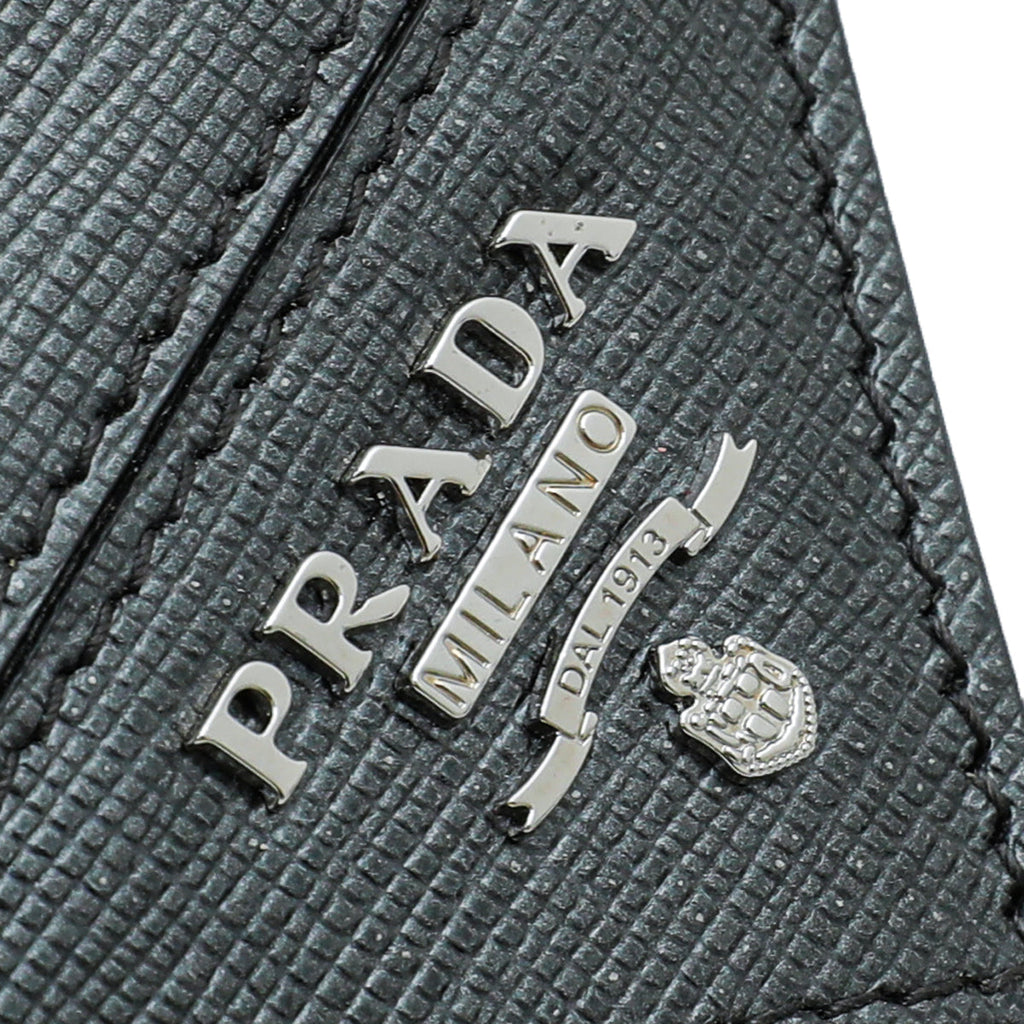 Prada Bicolor Bifold Card Holder