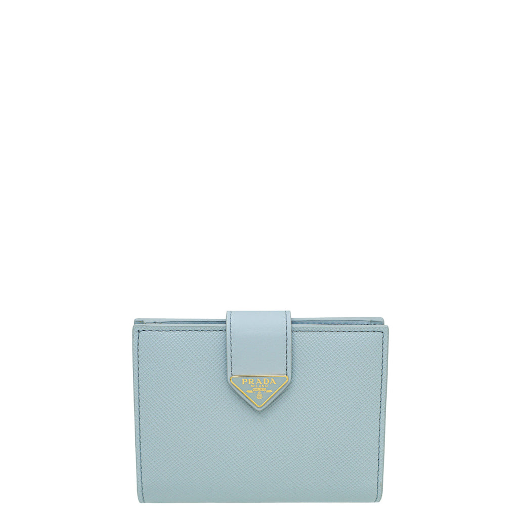 Prada Fiordaliso Blue Small Wallet