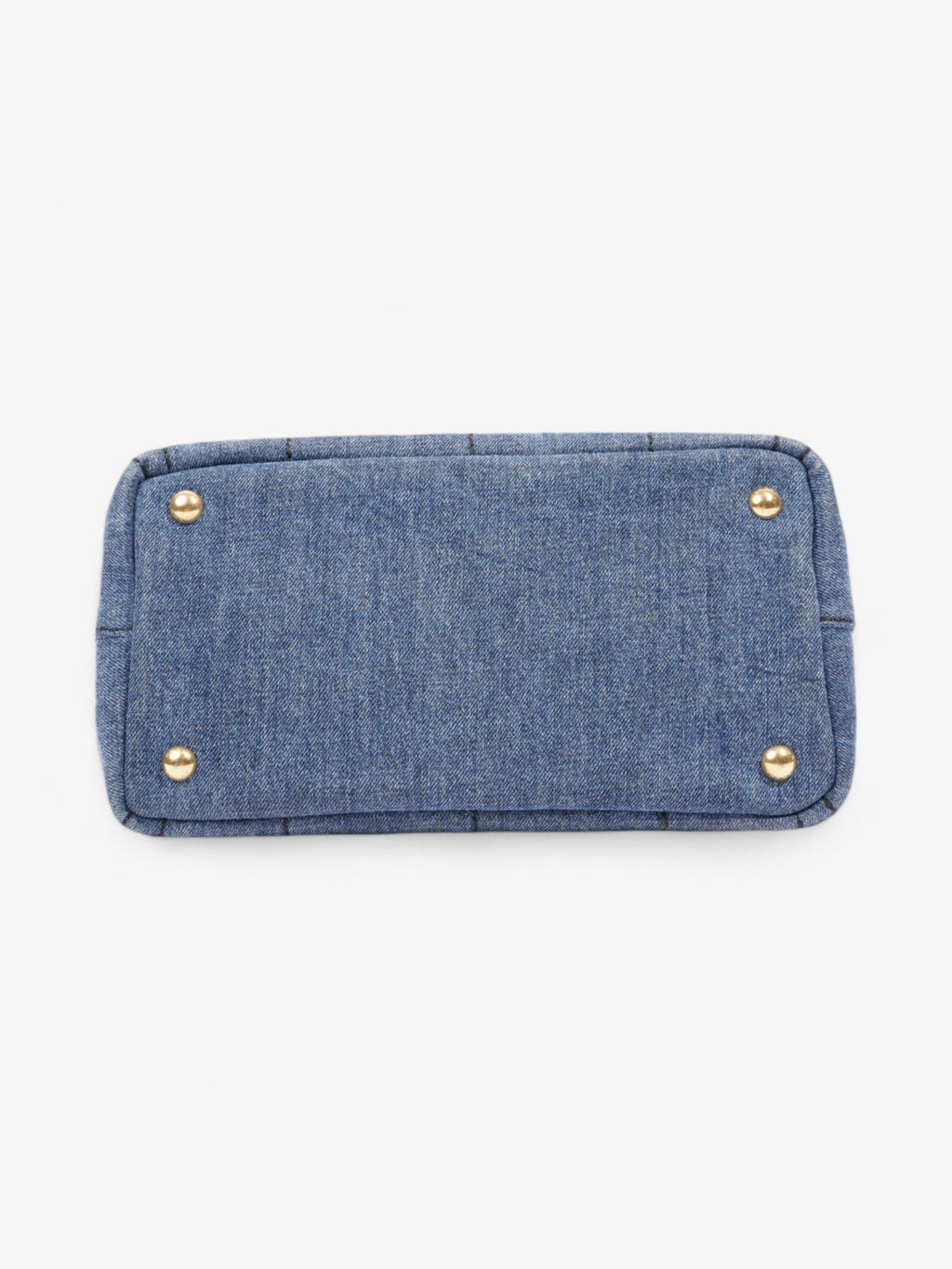 Prada Canapa Tote Denim / Black Denim