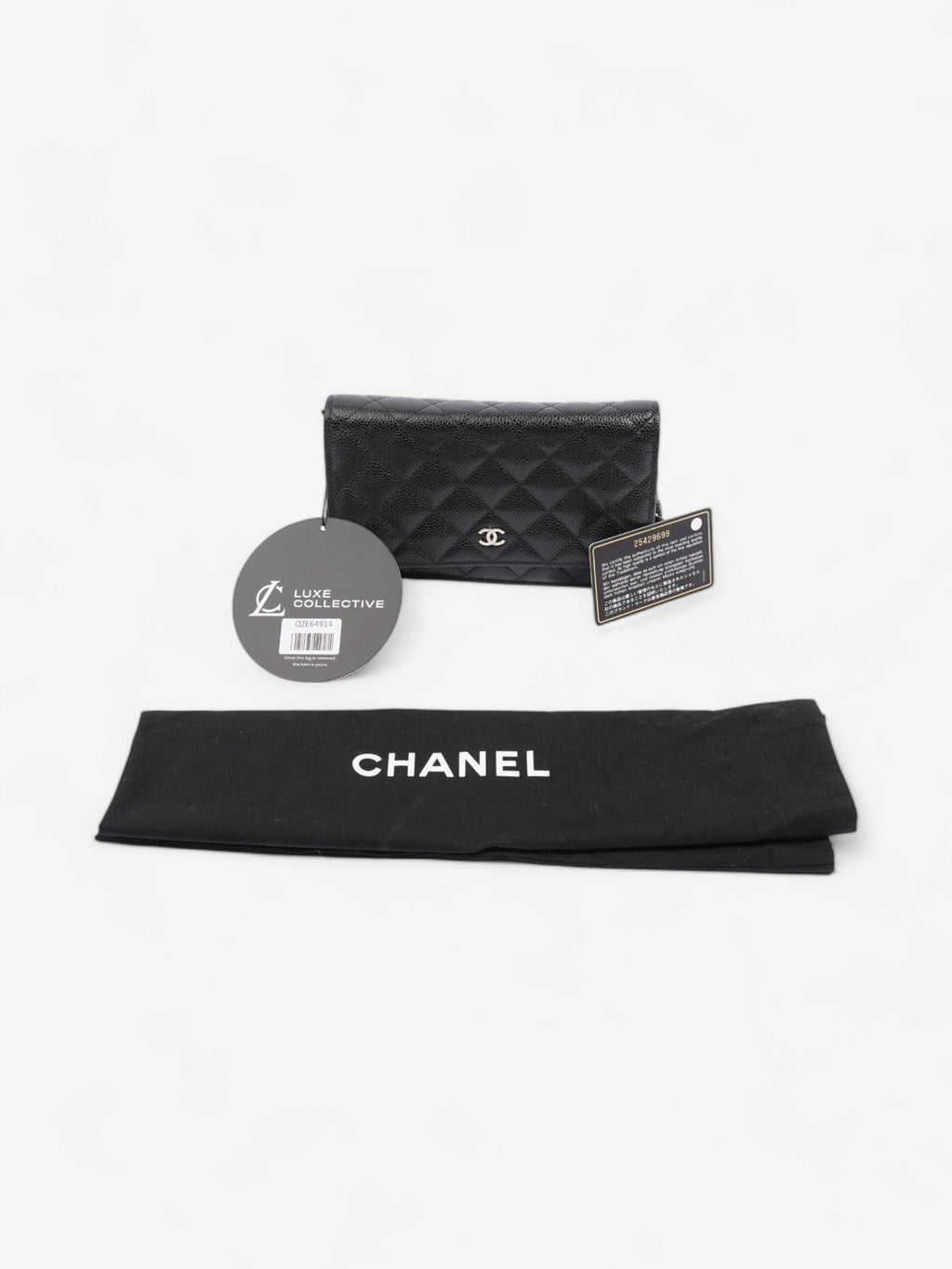 Chanel Wallet On Chain Black Caviar Leather