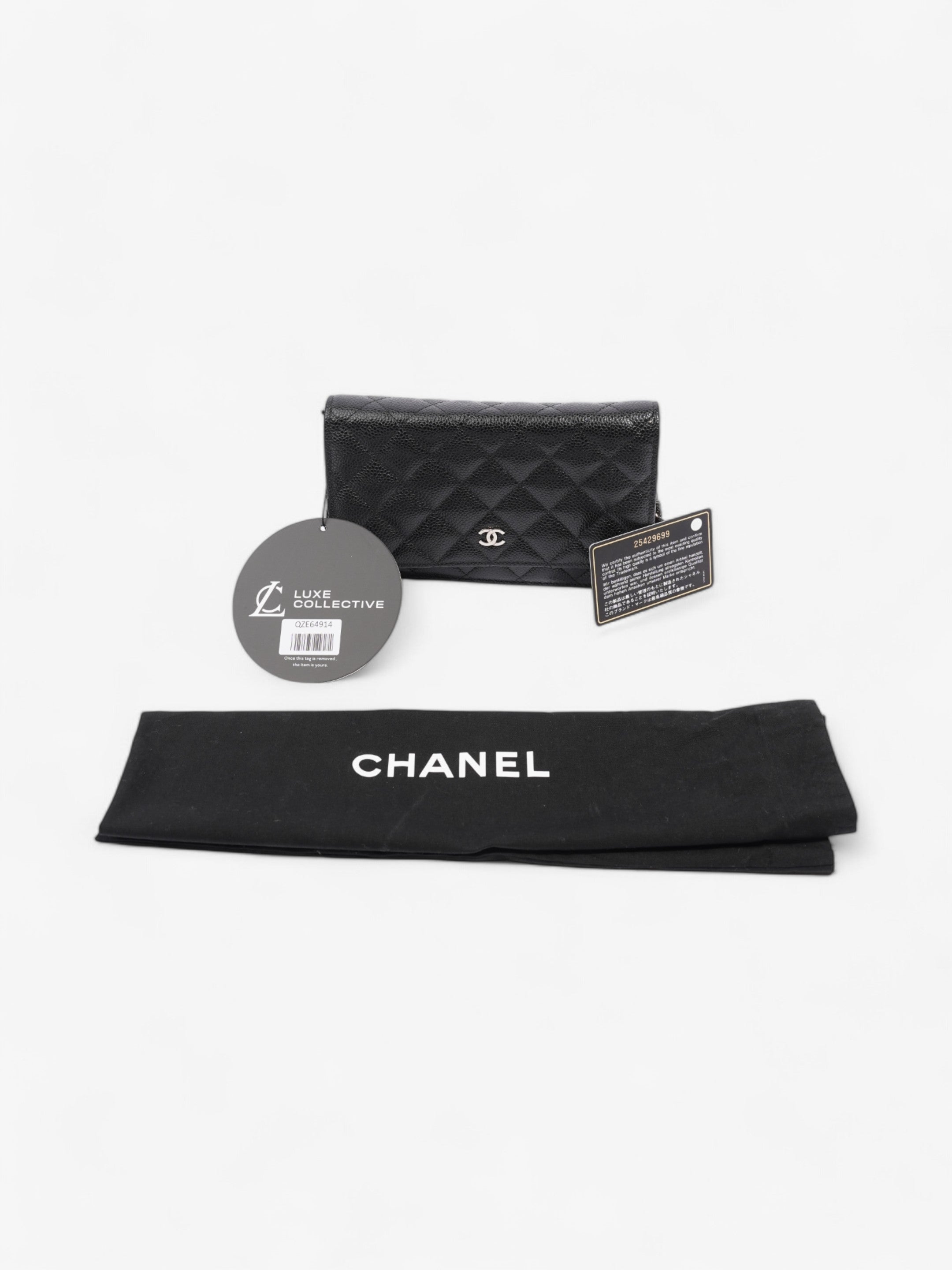 Chanel Wallet On Chain Black Caviar Leather