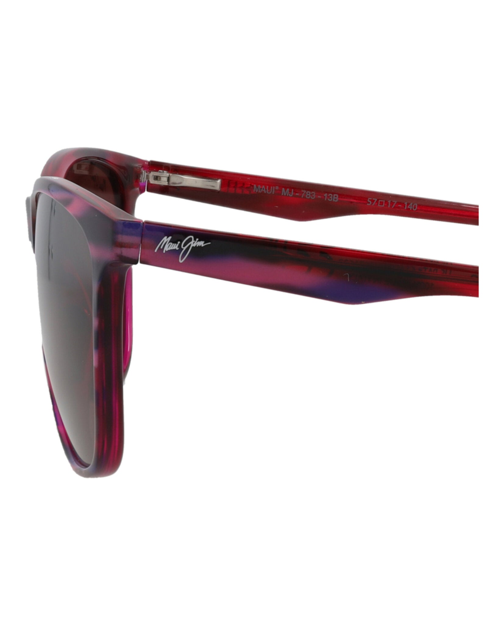 Maui Jim Womens Round/Oval Purple Purple Rose Fashion Designer Eyewear