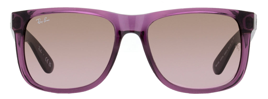 Ray-Ban Justin Sunglasses RB4165 6595/14 Transparent Violet 55mm