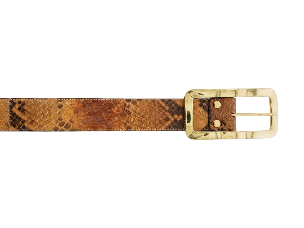 Renato Balestra Brown Serpente Womens Adjustable Belt-40