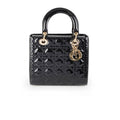 Dior Medium Lady Dior Patent Black