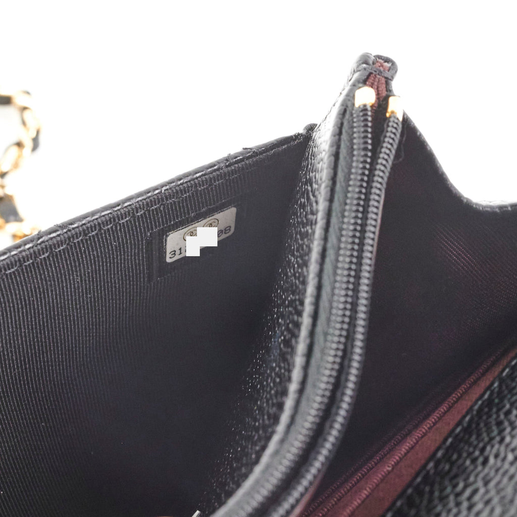 Chanel Wallet On Chain Caviar Black