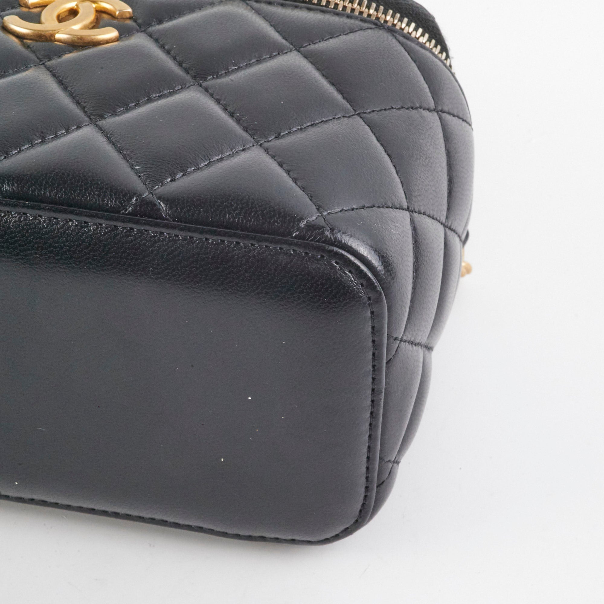Chanel Seasonal Vanity Top Handle Black