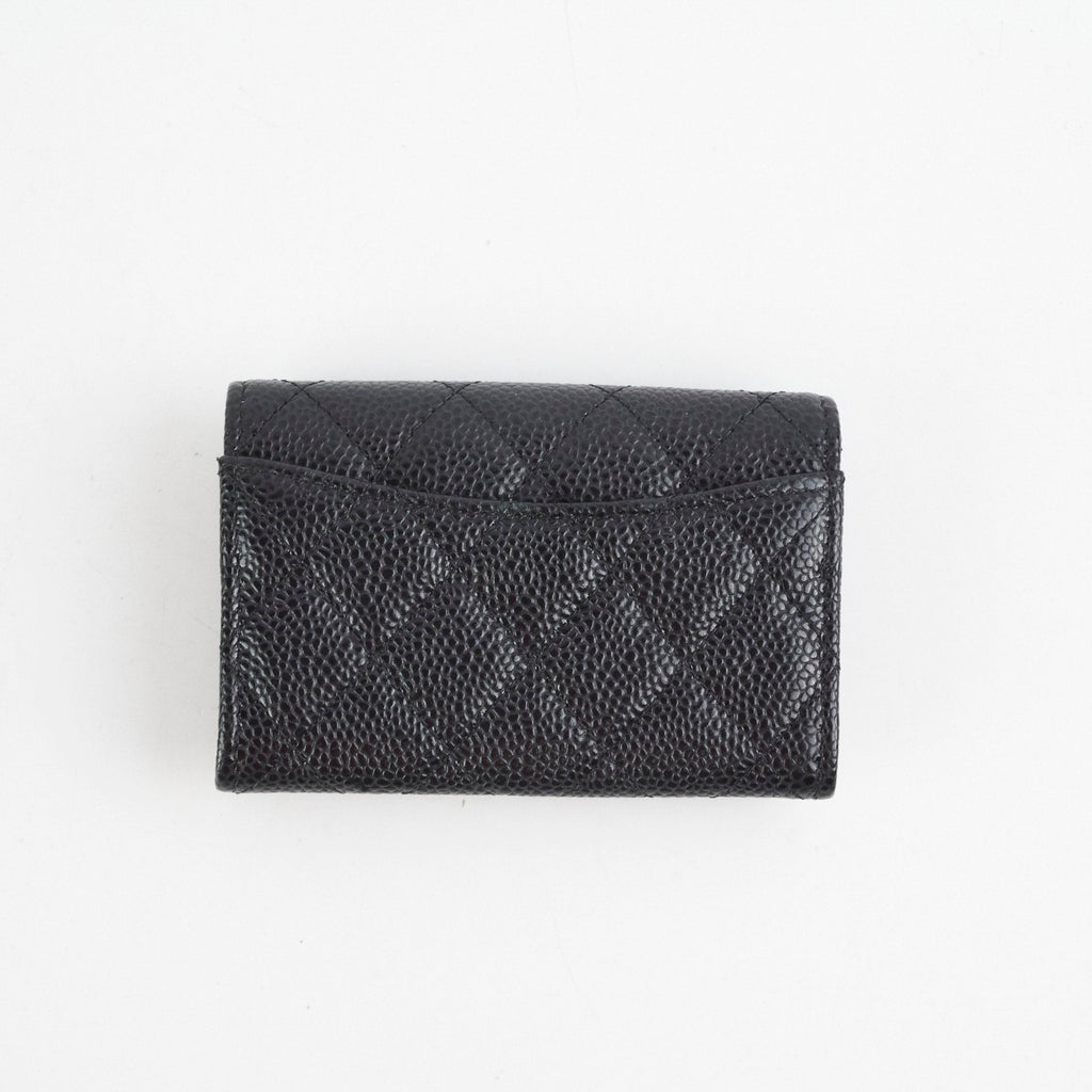 Chanel Card Holder Caviar Black