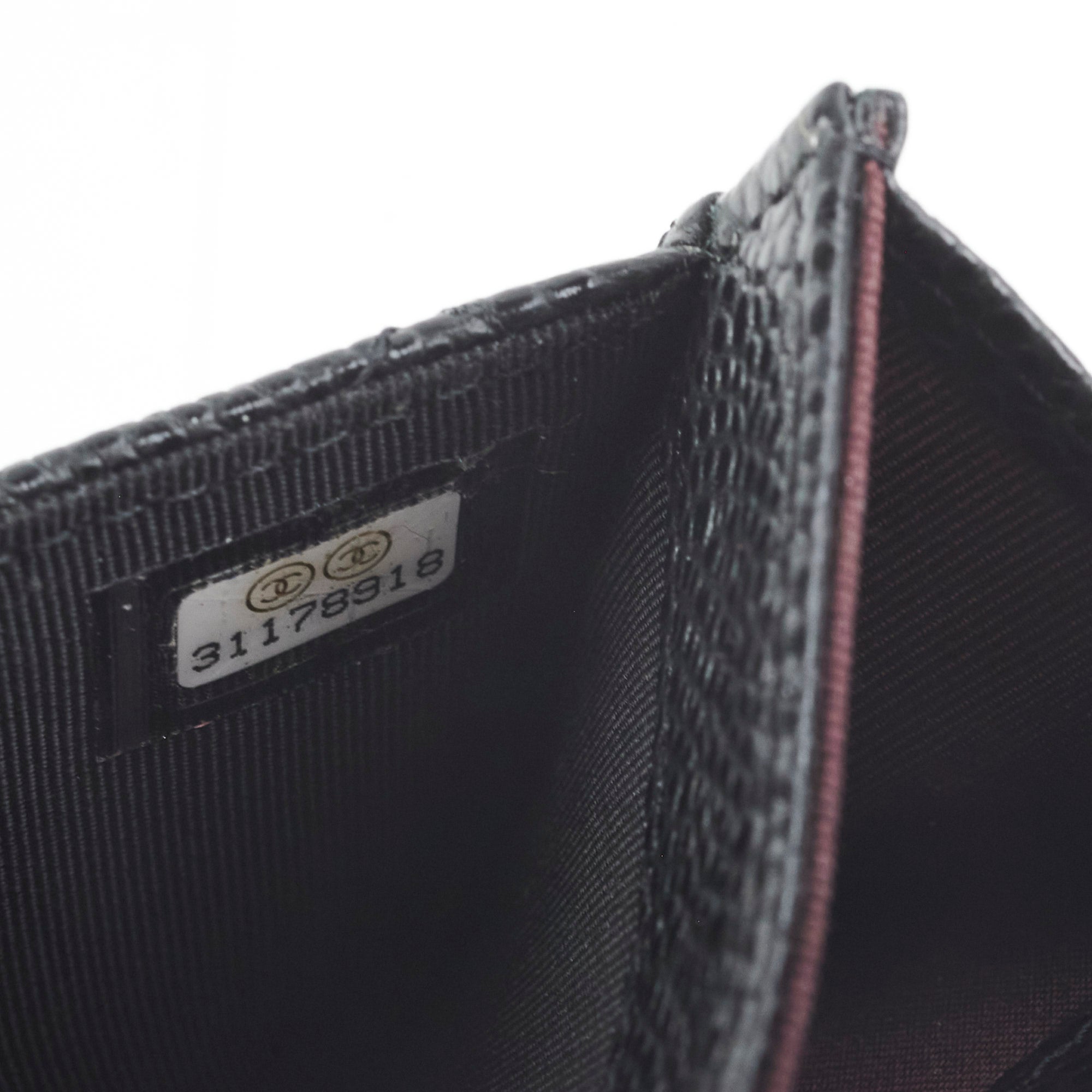 Chanel Card Holder Caviar Black