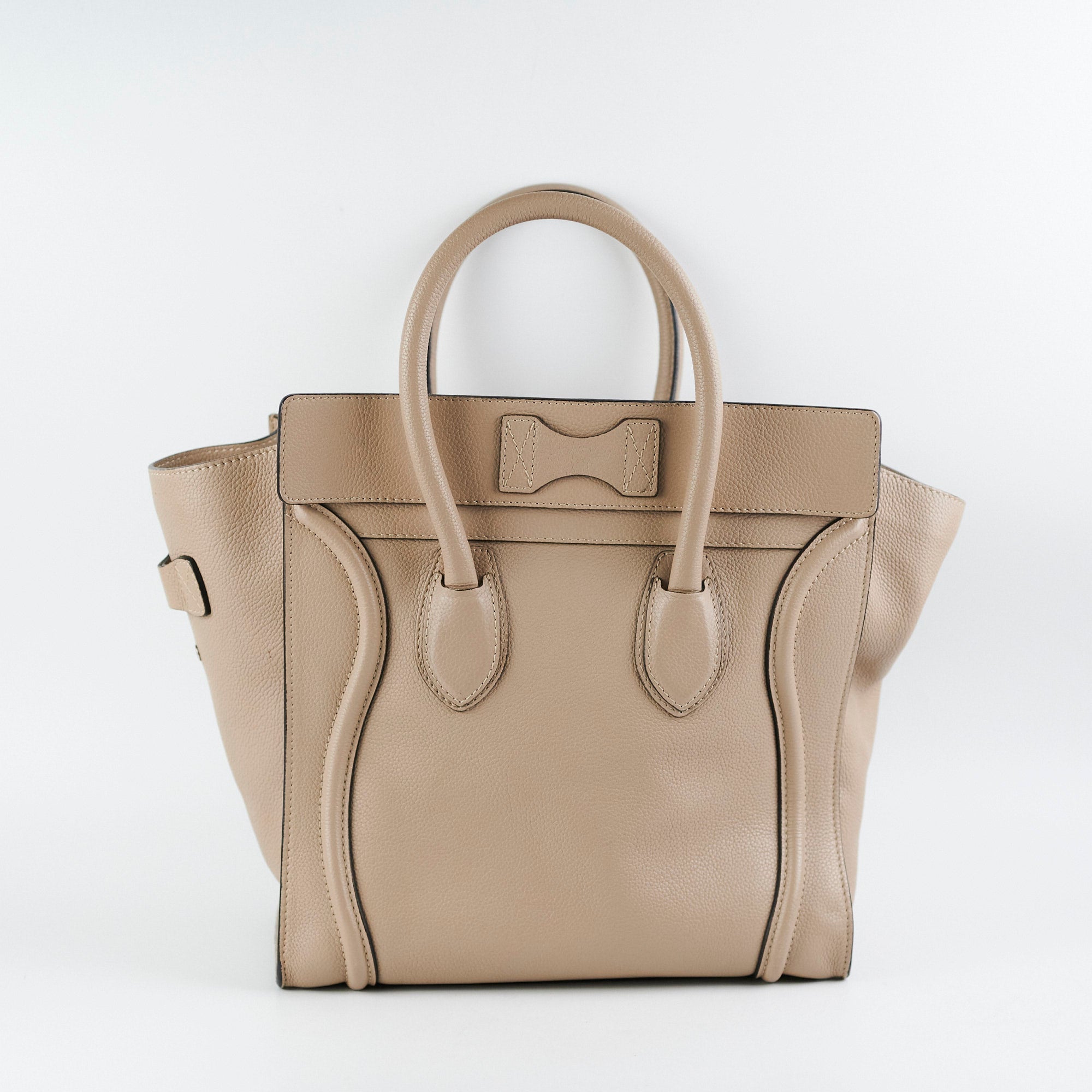 Celine Micro Luggage Tote Beige