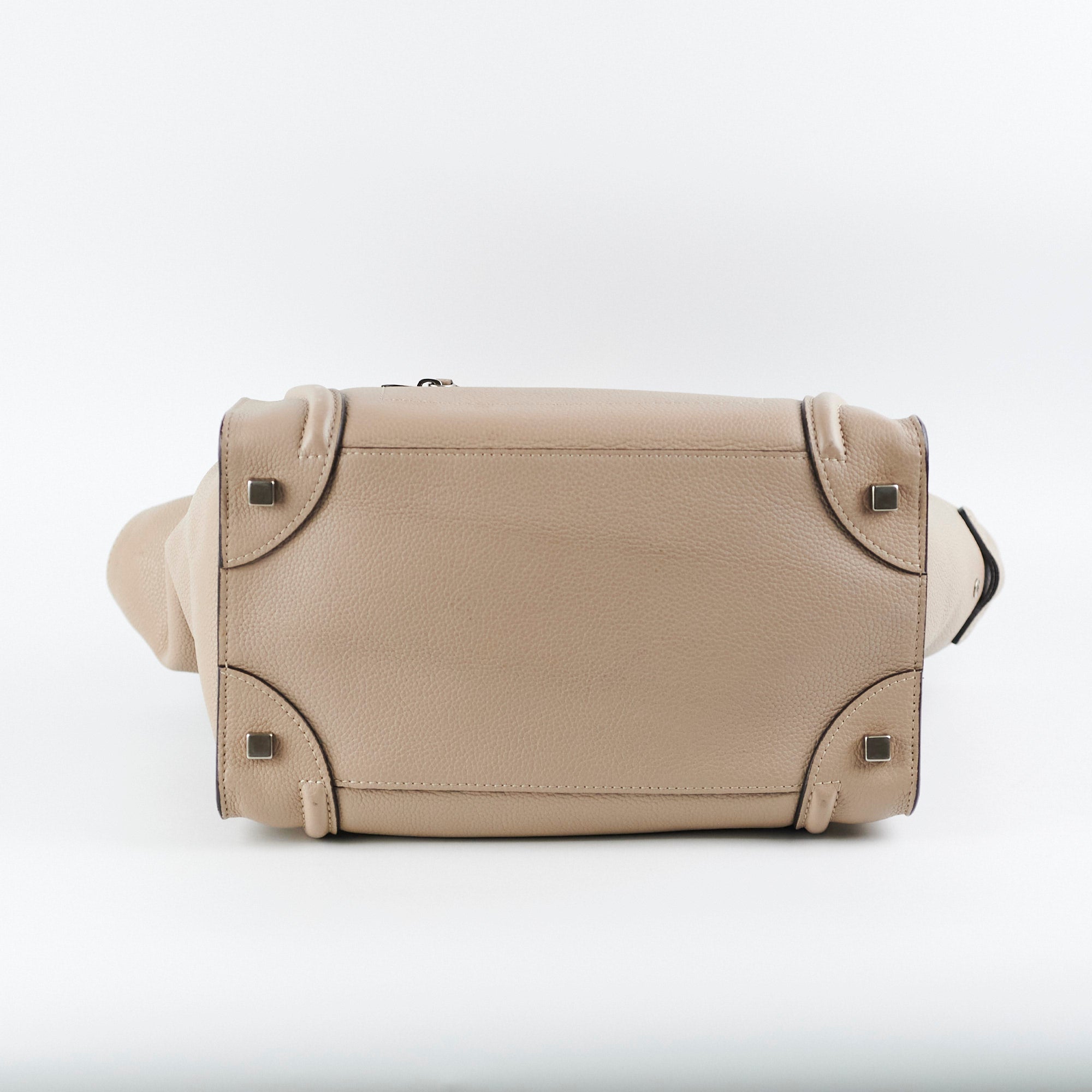 Celine Micro Luggage Tote Beige