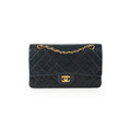 Chanel Vintage Quilted Lambskin Medium/Large Black 24K
