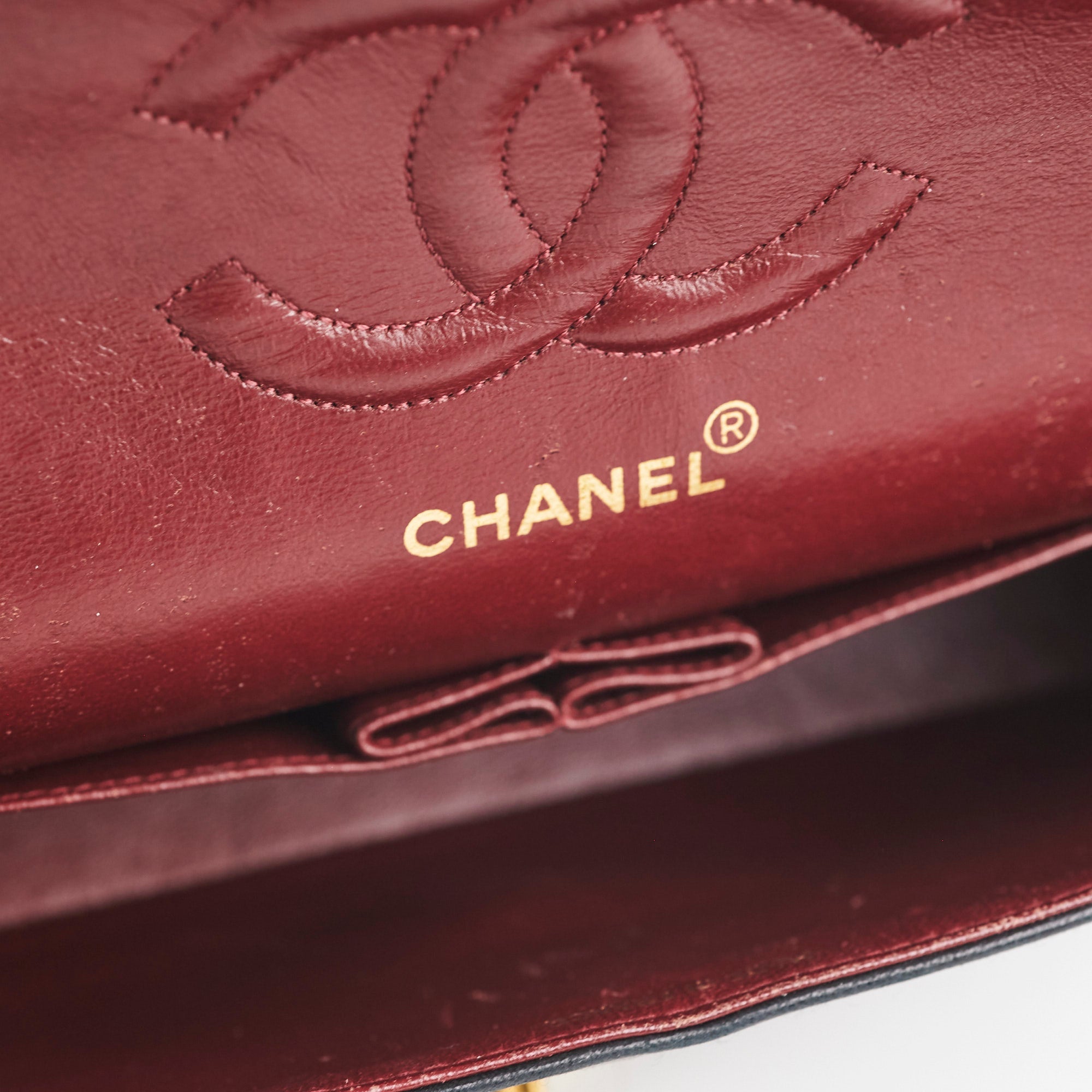 Chanel Vintage Quilted Lambskin Medium/Large Black 24K