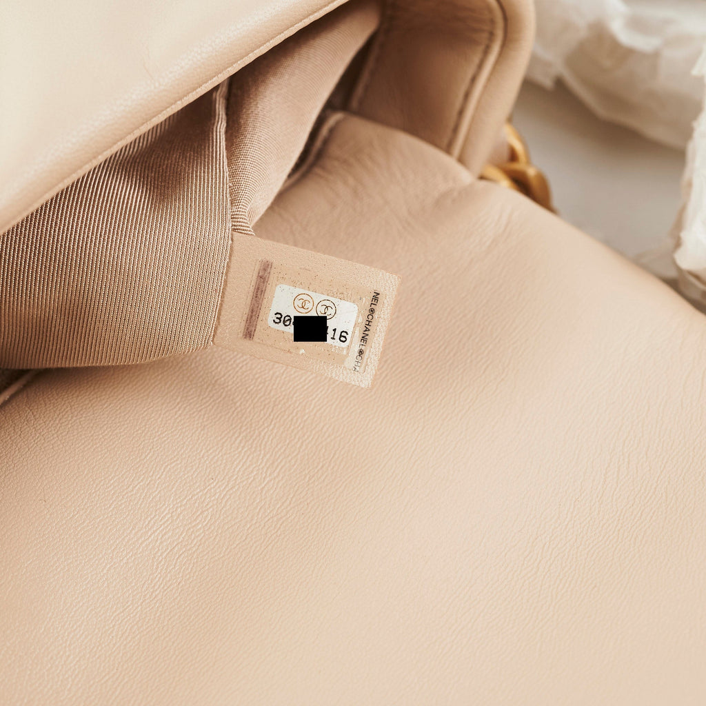 ITEM 19 - Chanel Small 19 Light Beige