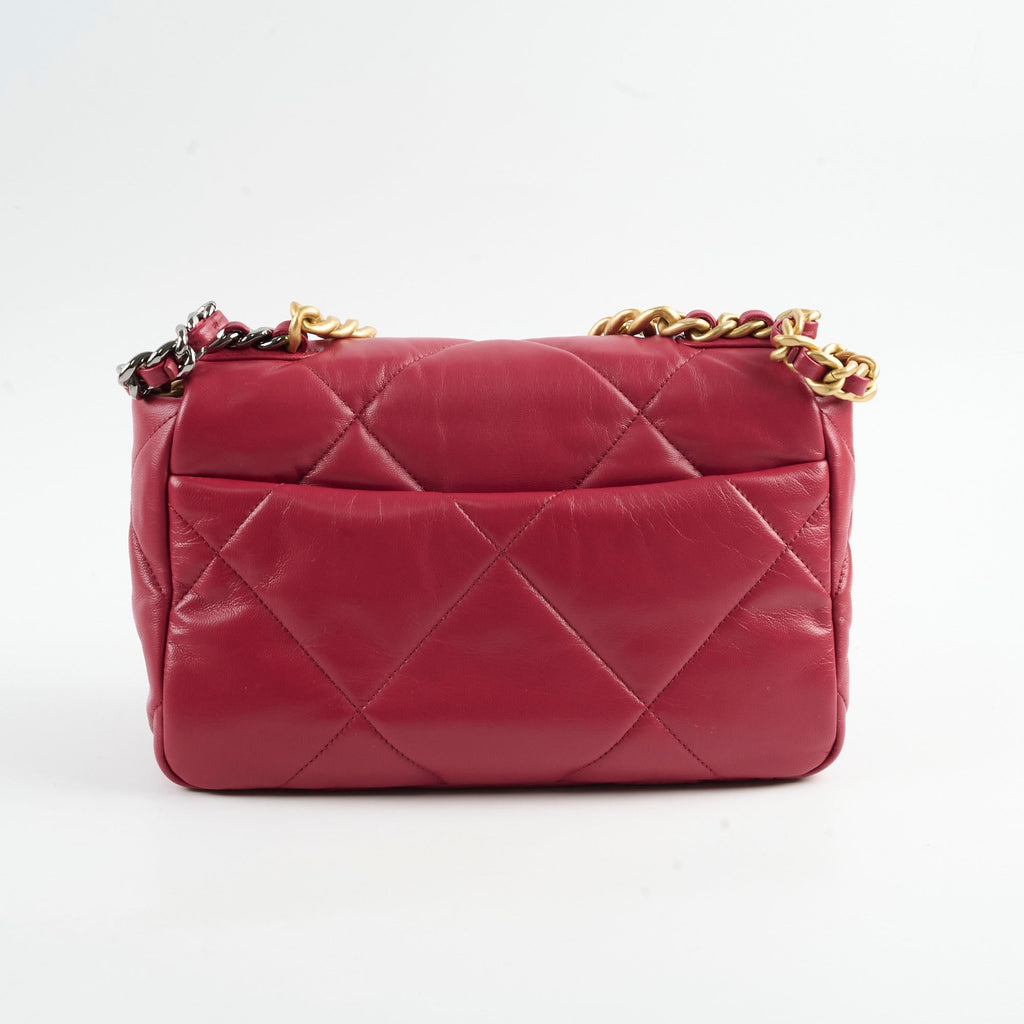 Chanel Small 19 Dark Red 28 Series