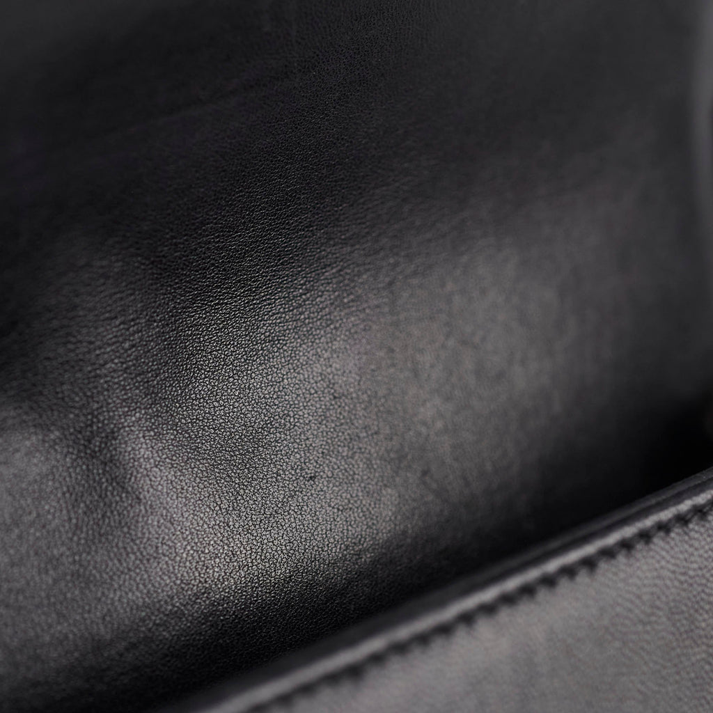 Chanel Old Medium Boy Lambskin Black
