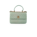 Chanel Trendy CC Chevron Light Green Aqua 25 series