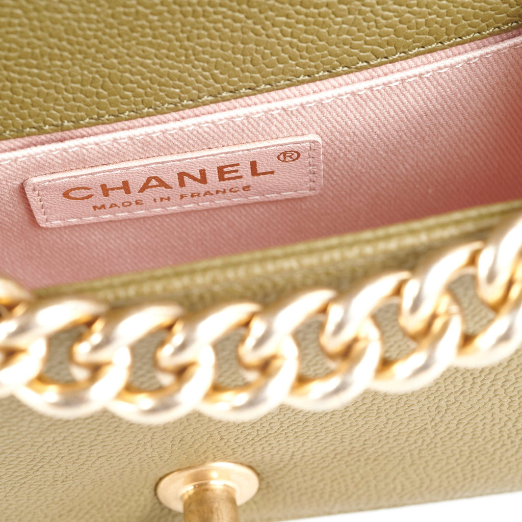 Chanel Cuba Small Boy Khaki Caviar - Series 23