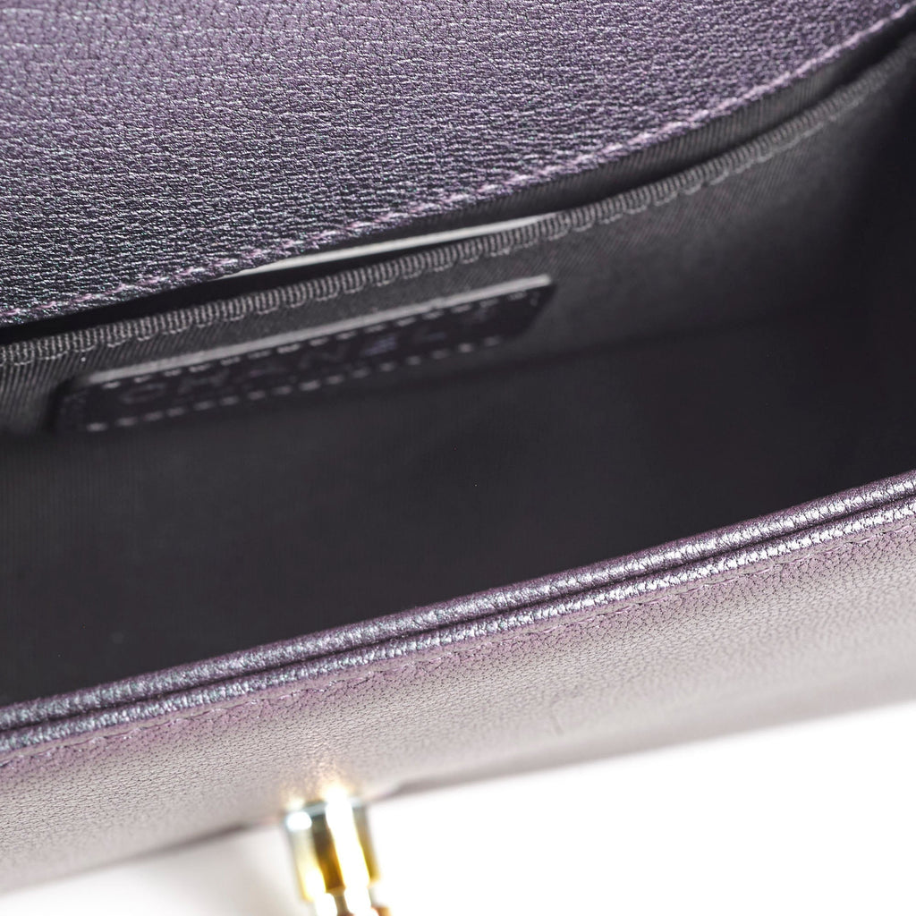 Chanel Small Boy Mermaid Purple Iridescent - Series 21