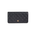 Chanel Long Wallet Black Caviar