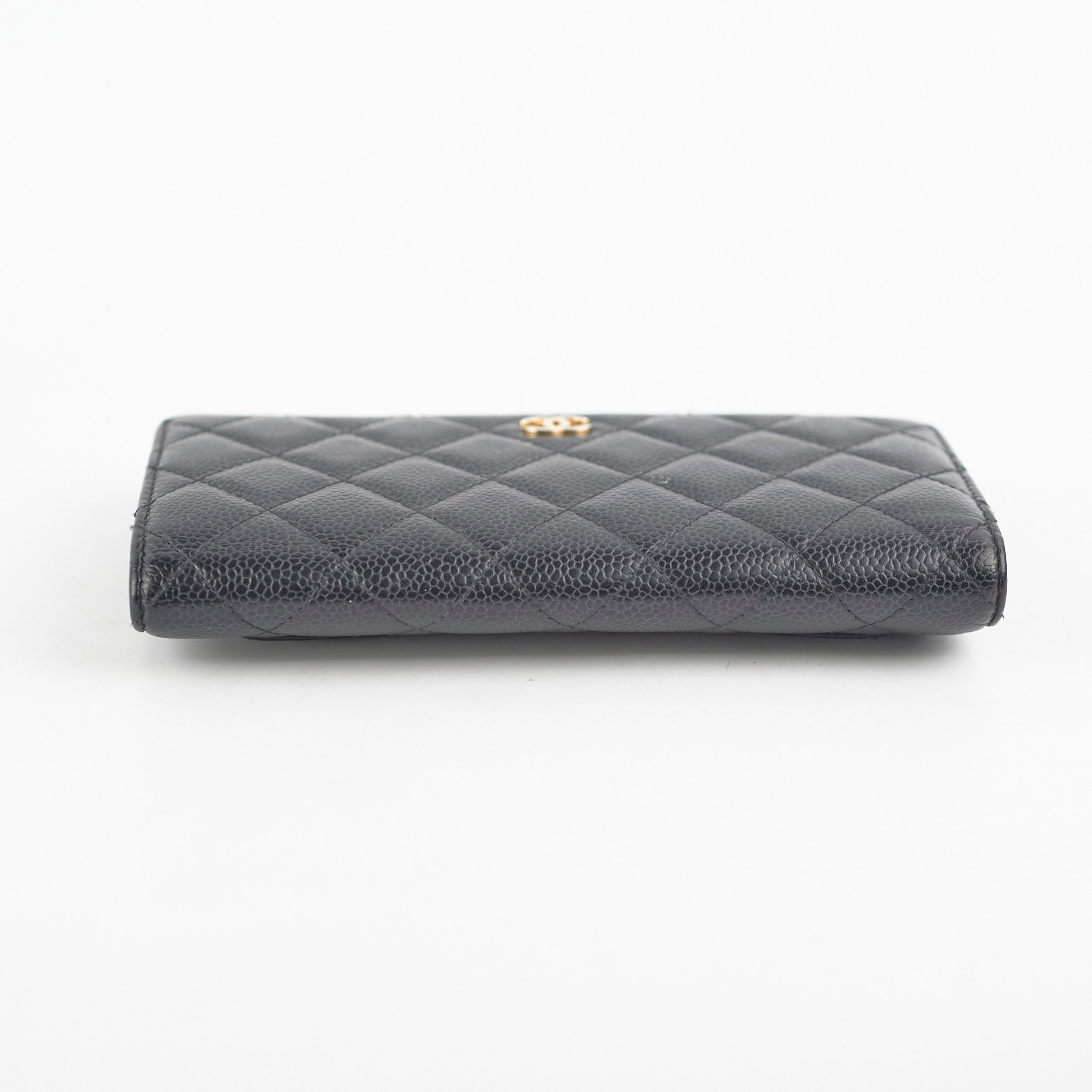 Chanel Long Wallet Black Caviar