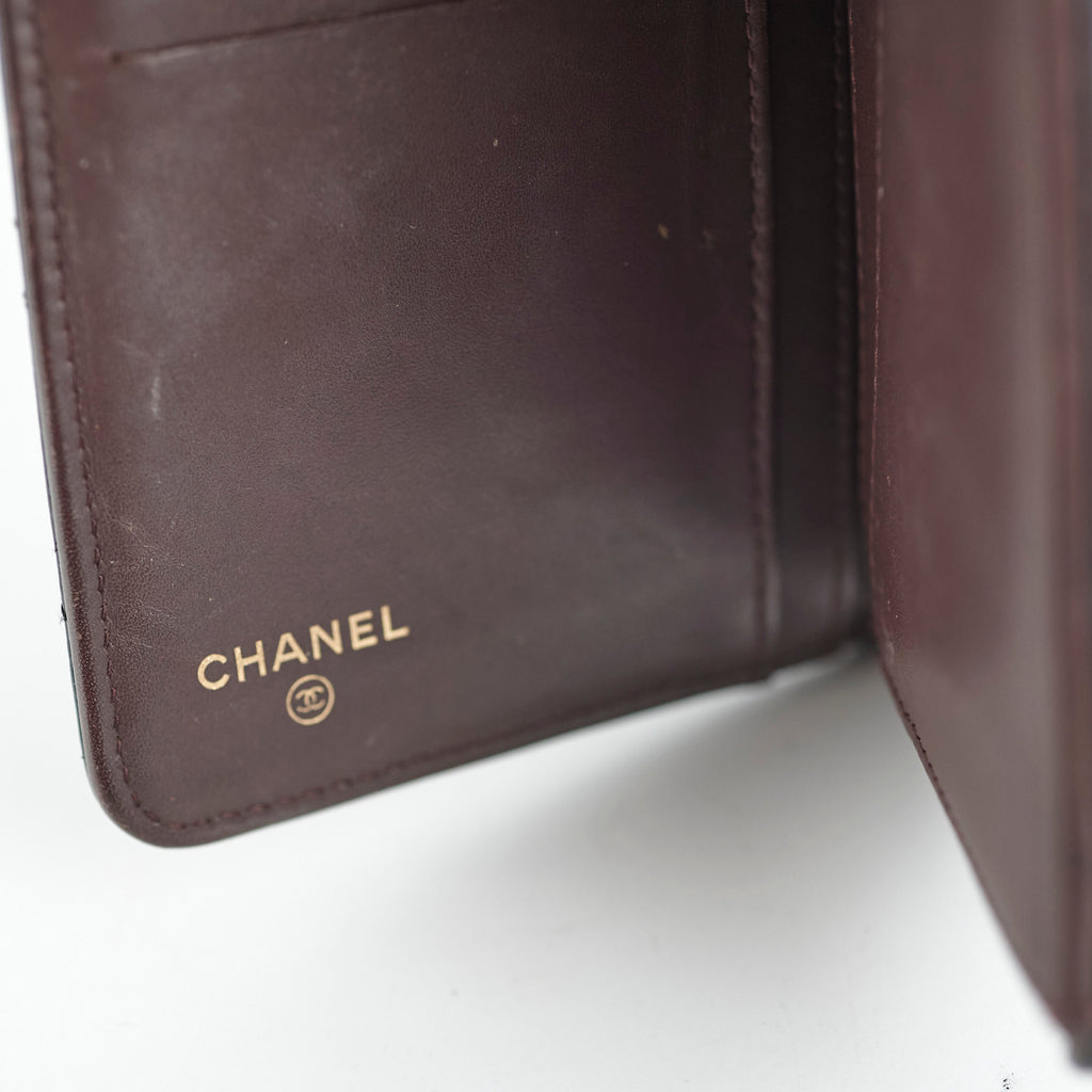 Chanel Long Wallet Black Caviar