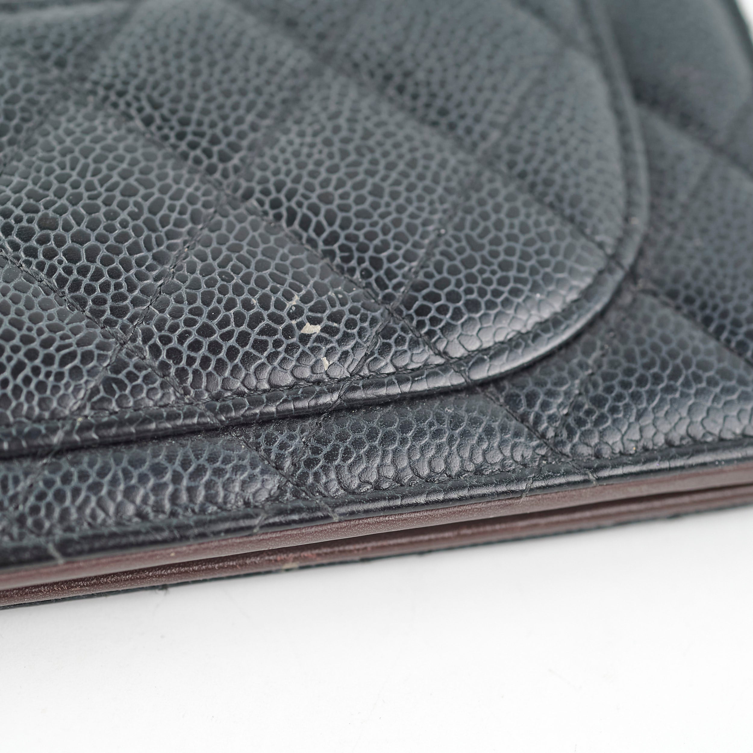Chanel Long Wallet Black Caviar