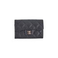 Chanel Flap Cardholder Caviar Black- Series 30