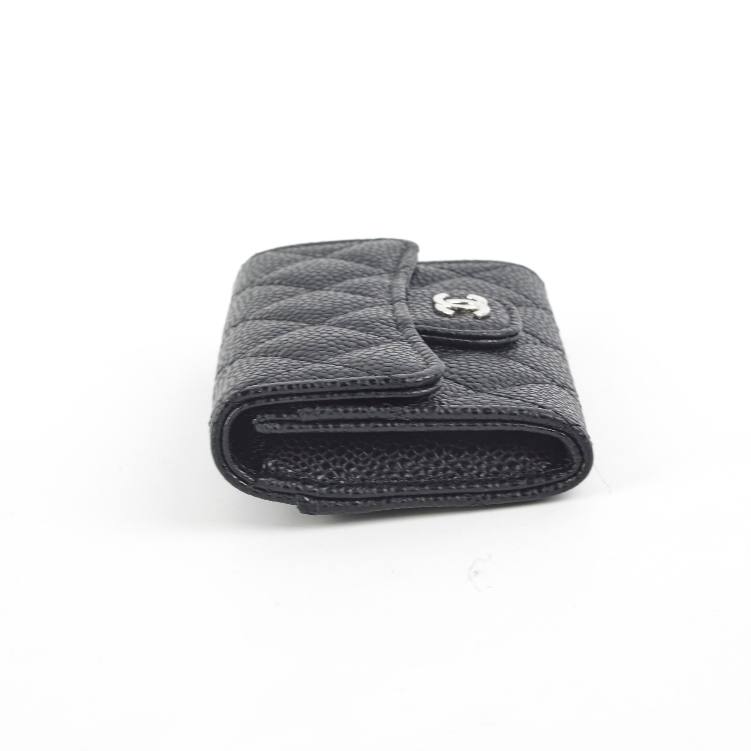 Chanel Flap Cardholder Caviar Black- Series 30