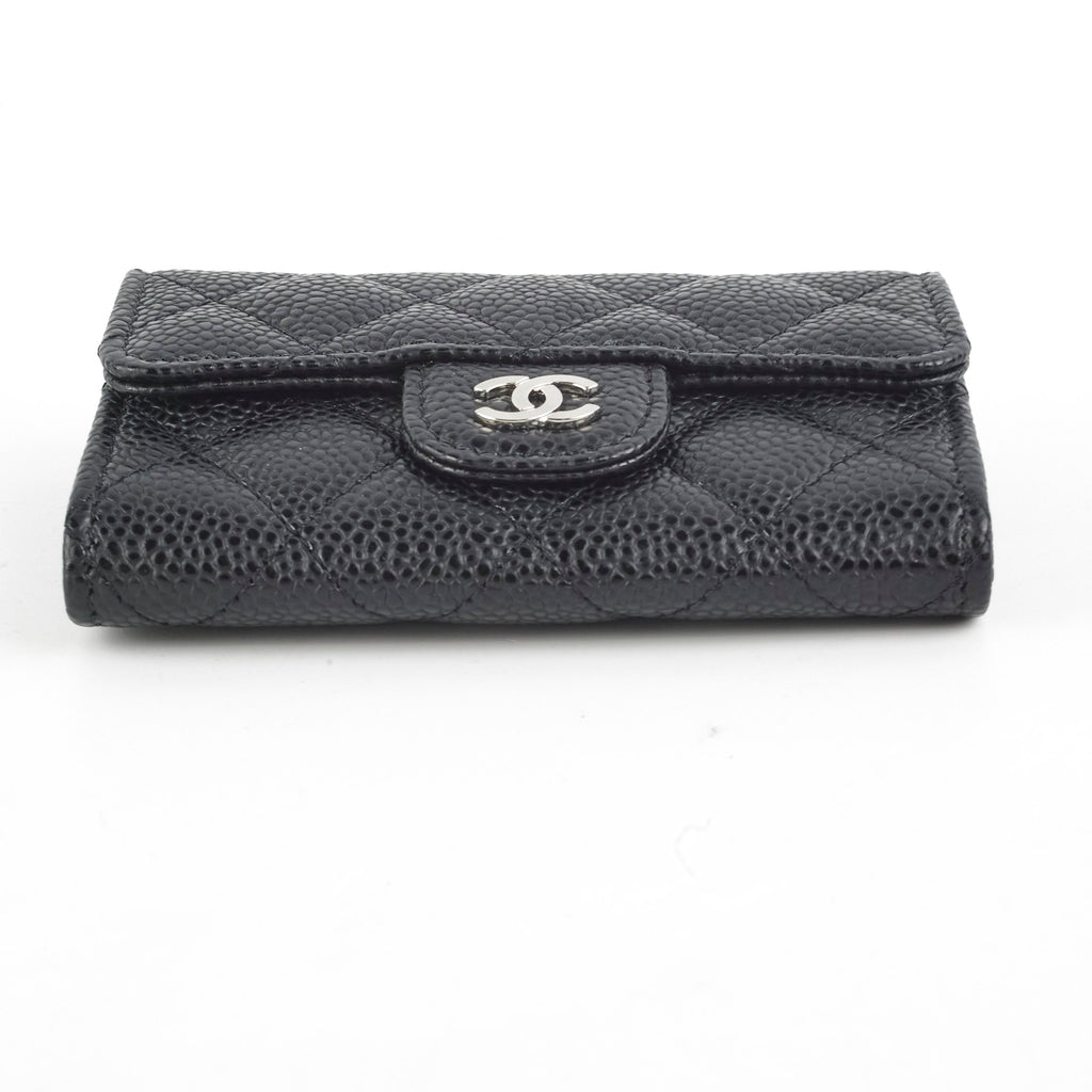 Chanel Flap Cardholder Caviar Black- Series 30