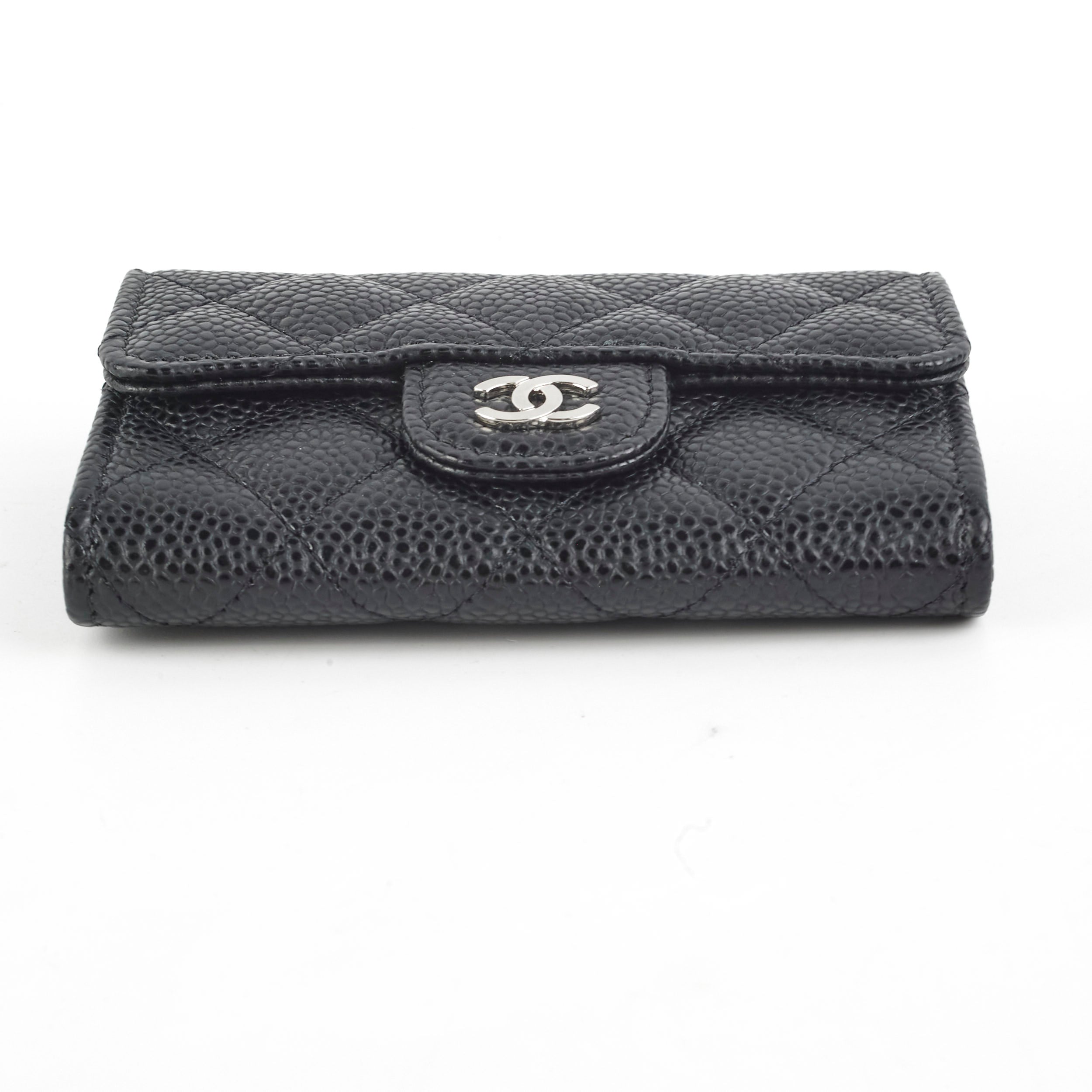 Chanel Flap Cardholder Caviar Black- Series 30