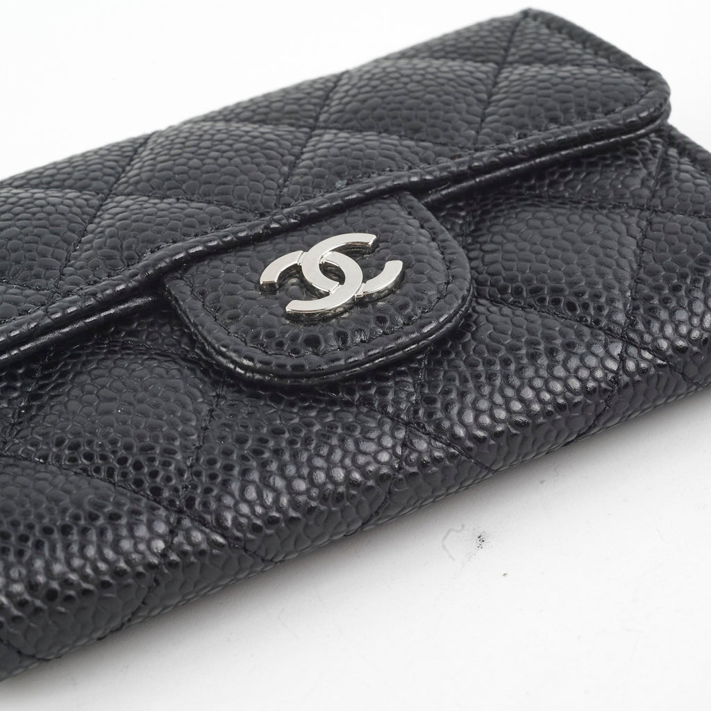 Chanel Flap Cardholder Caviar Black- Series 30