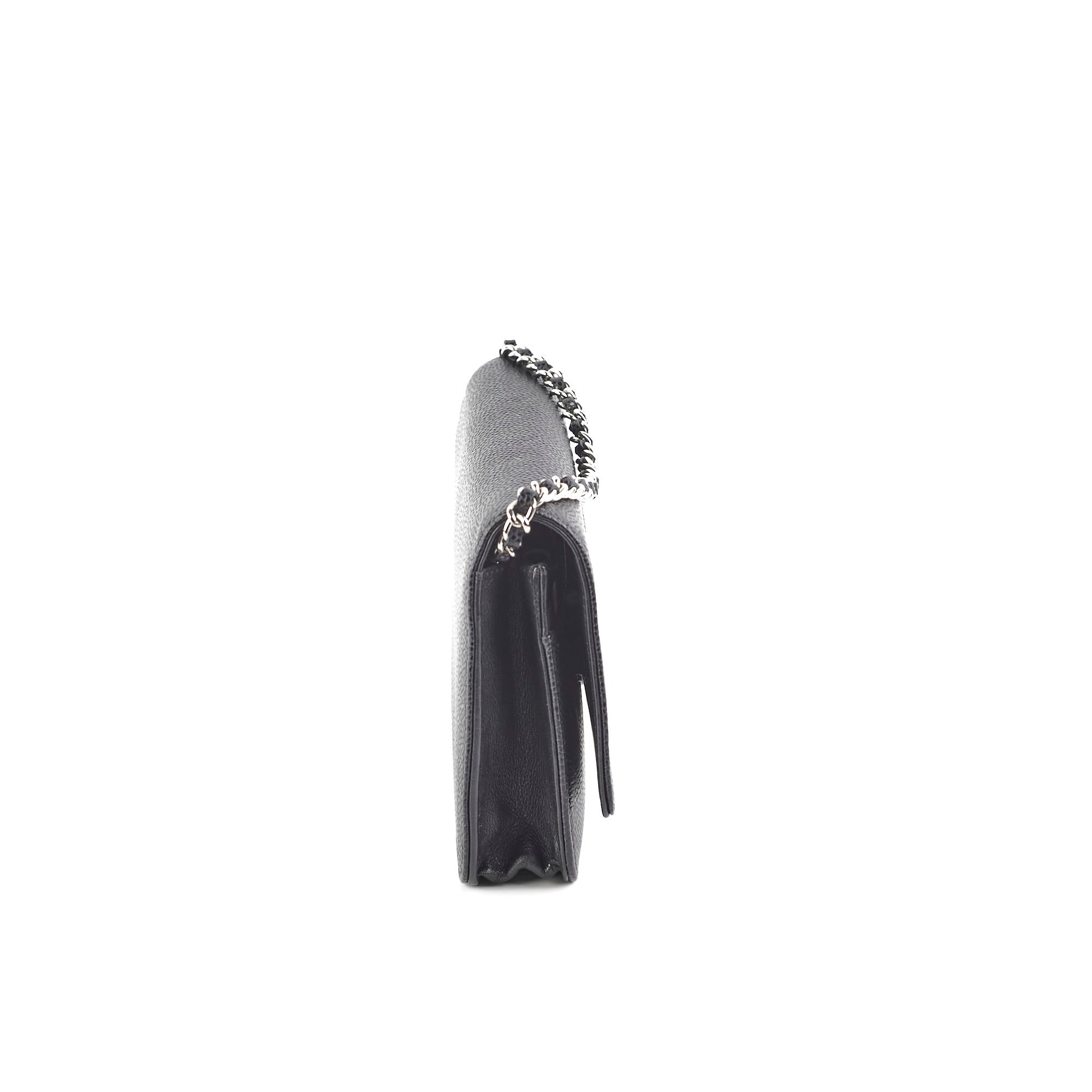 Chanel Wallet On Chain WOC Caviar Black - Series 17